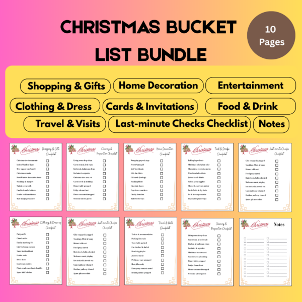 Christmas Bucket List Bundle 