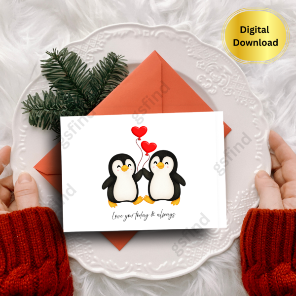 Love You Today & Always – Printable Valentine’s Day Card