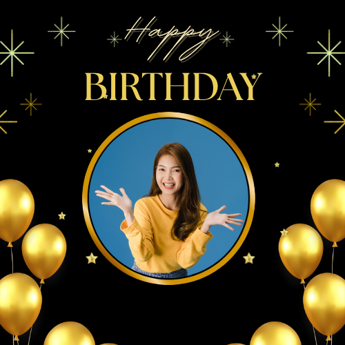 Free Online Birthday Photo Maker – Name, Frame & Greeting Text