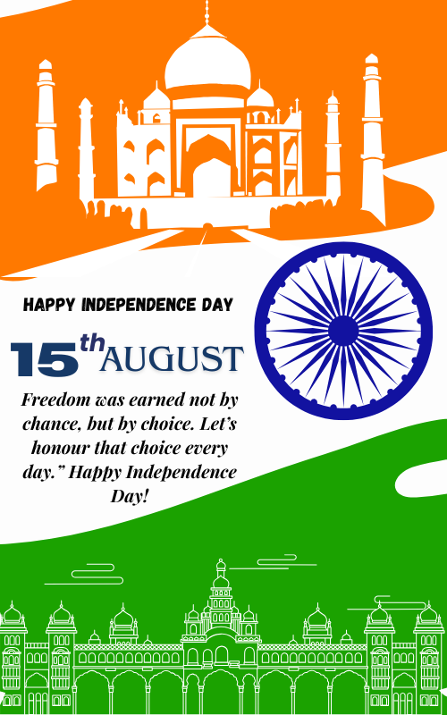 Free India Independence Day Wallpaper Template with Name 2026