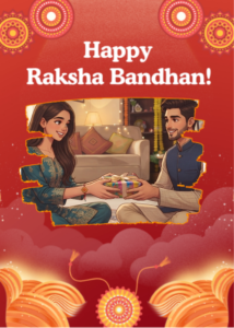 Rakhi Wishes Image with Name and Photo – Personalized Online Maker