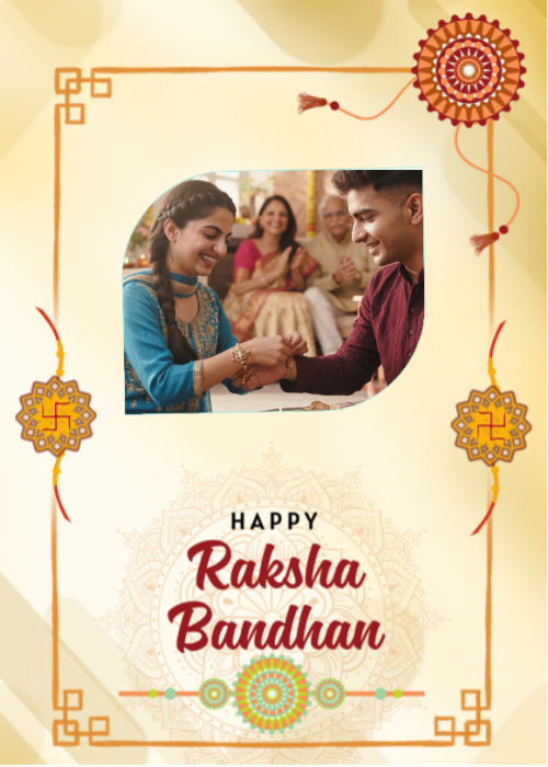 Raksha Bandhan Image with Name and Photo – Free Online Maker