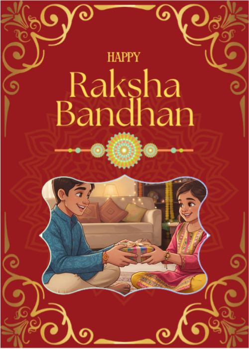 Raksha Bandhan Wishes with Photo and Name – Create Online