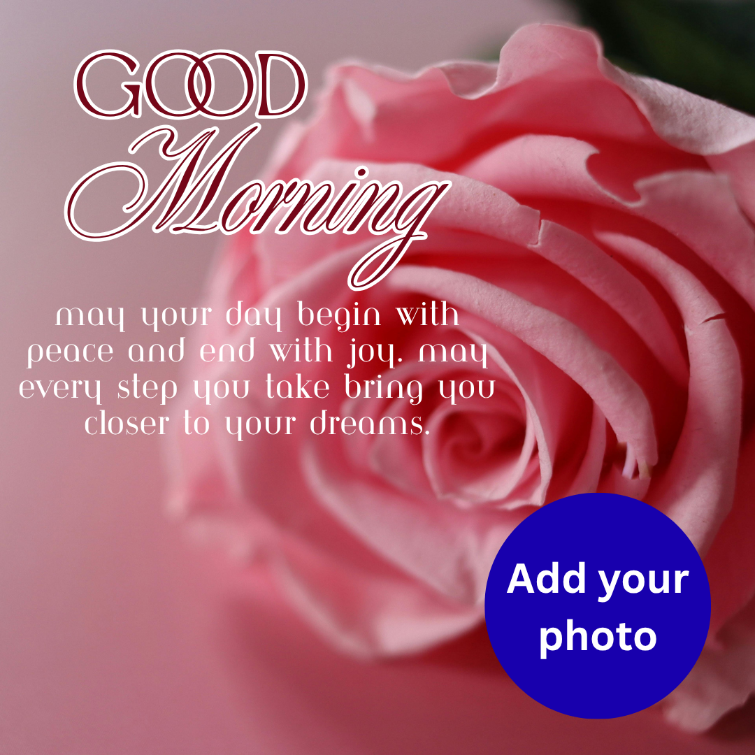 Create a Personalized Morning Wish Online - Good Morning Photo with Name